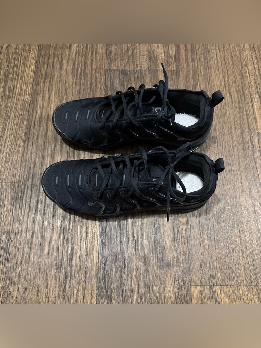 Nike Men's All-Black VaporMax Plus Triple Black Sneakers Size 12 Men - Picture 5 of 10